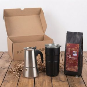 Kit Cafetera, TermoVaso y Café Premium