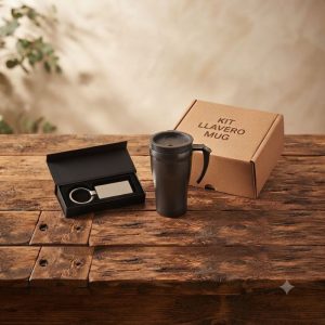 Kit Llavero y Mug